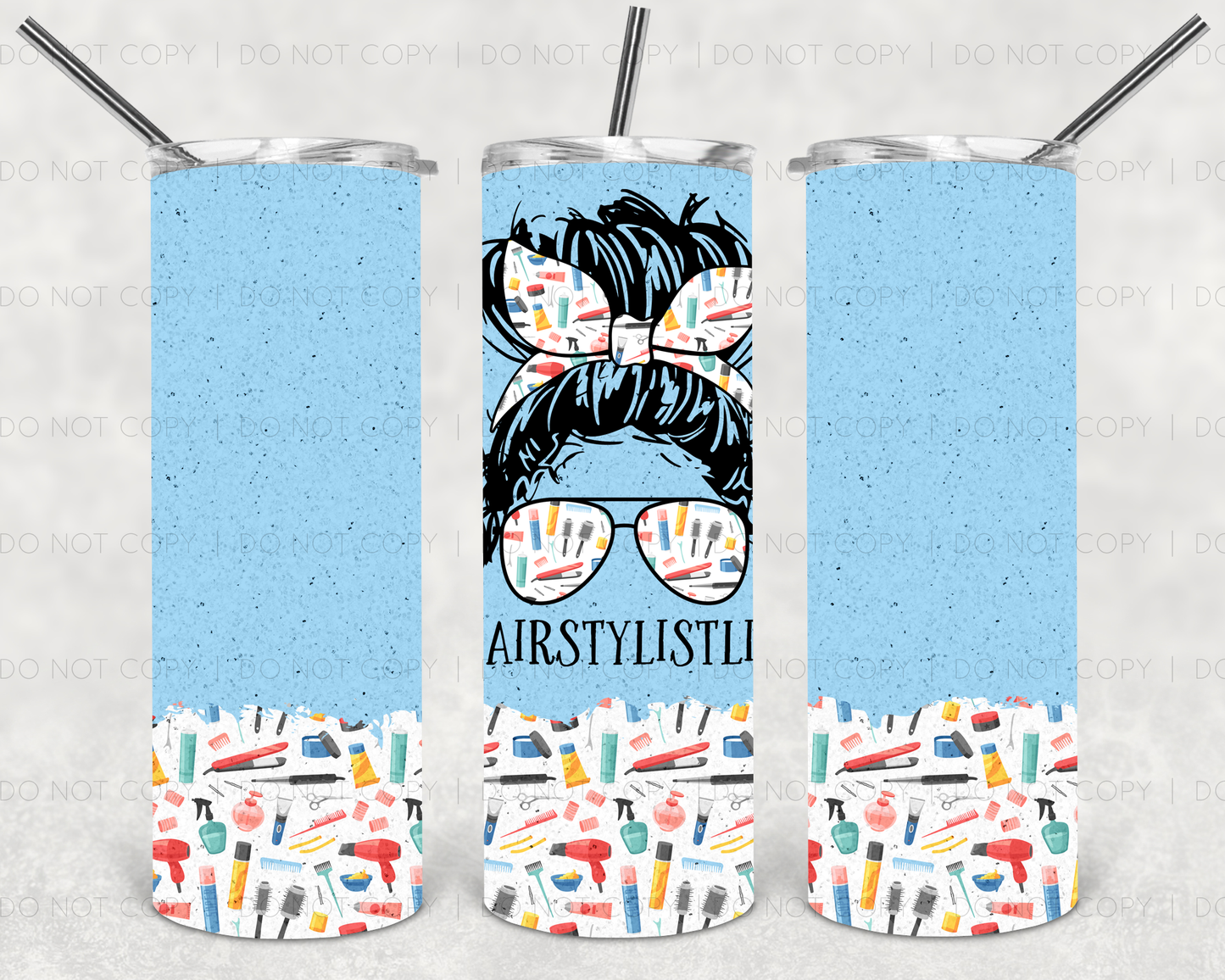Hairstylist Life Messy Tumbler