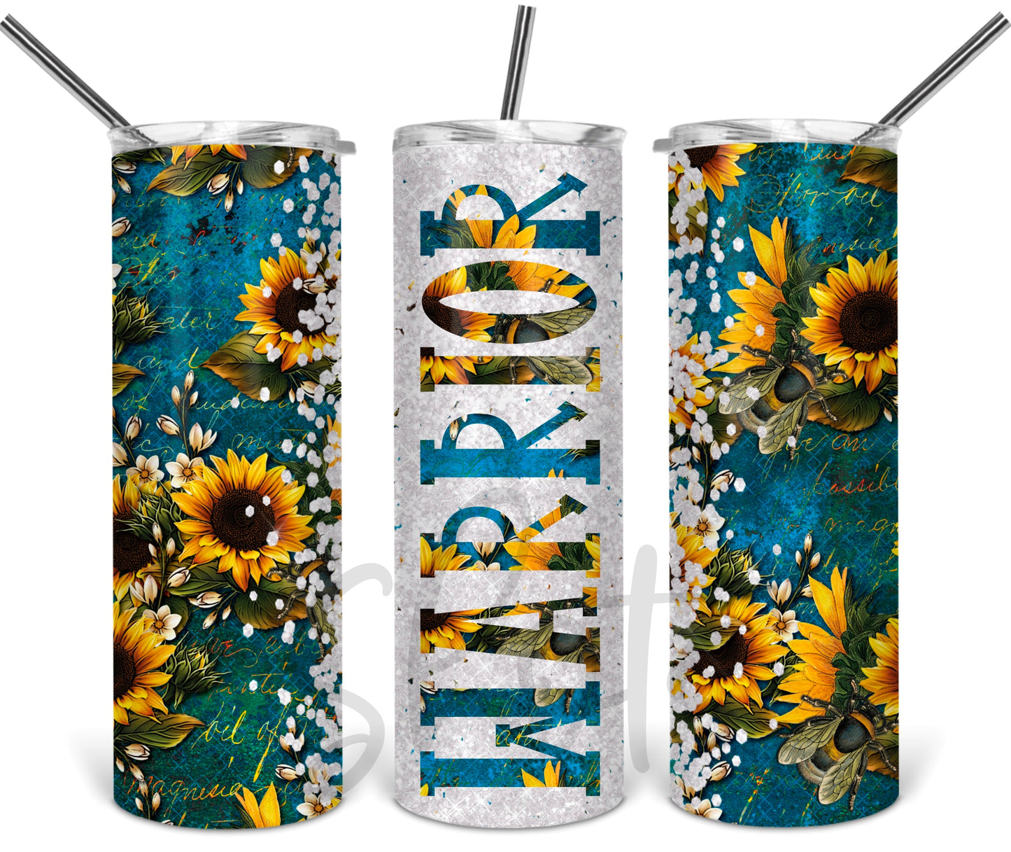 Warrior Sunflower Tumbler
