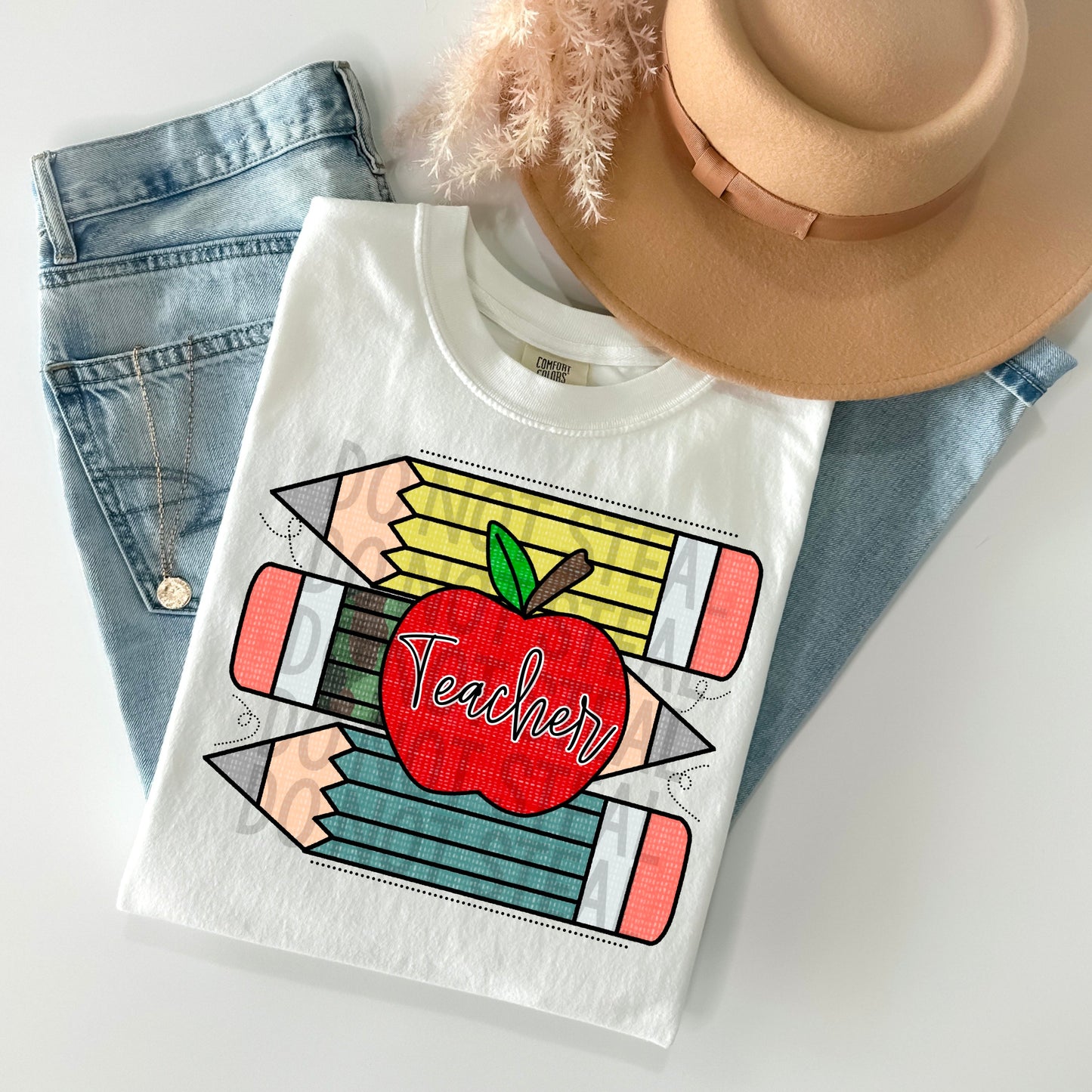 Pencils Teacher Tee