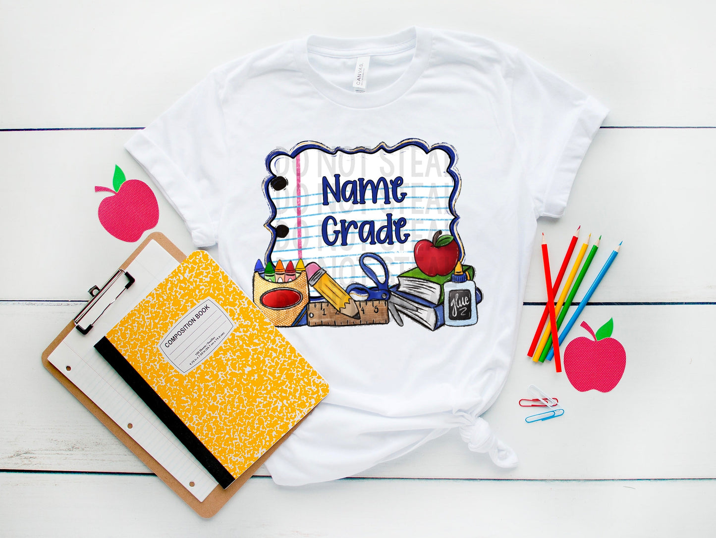 School Name & Grade Tee