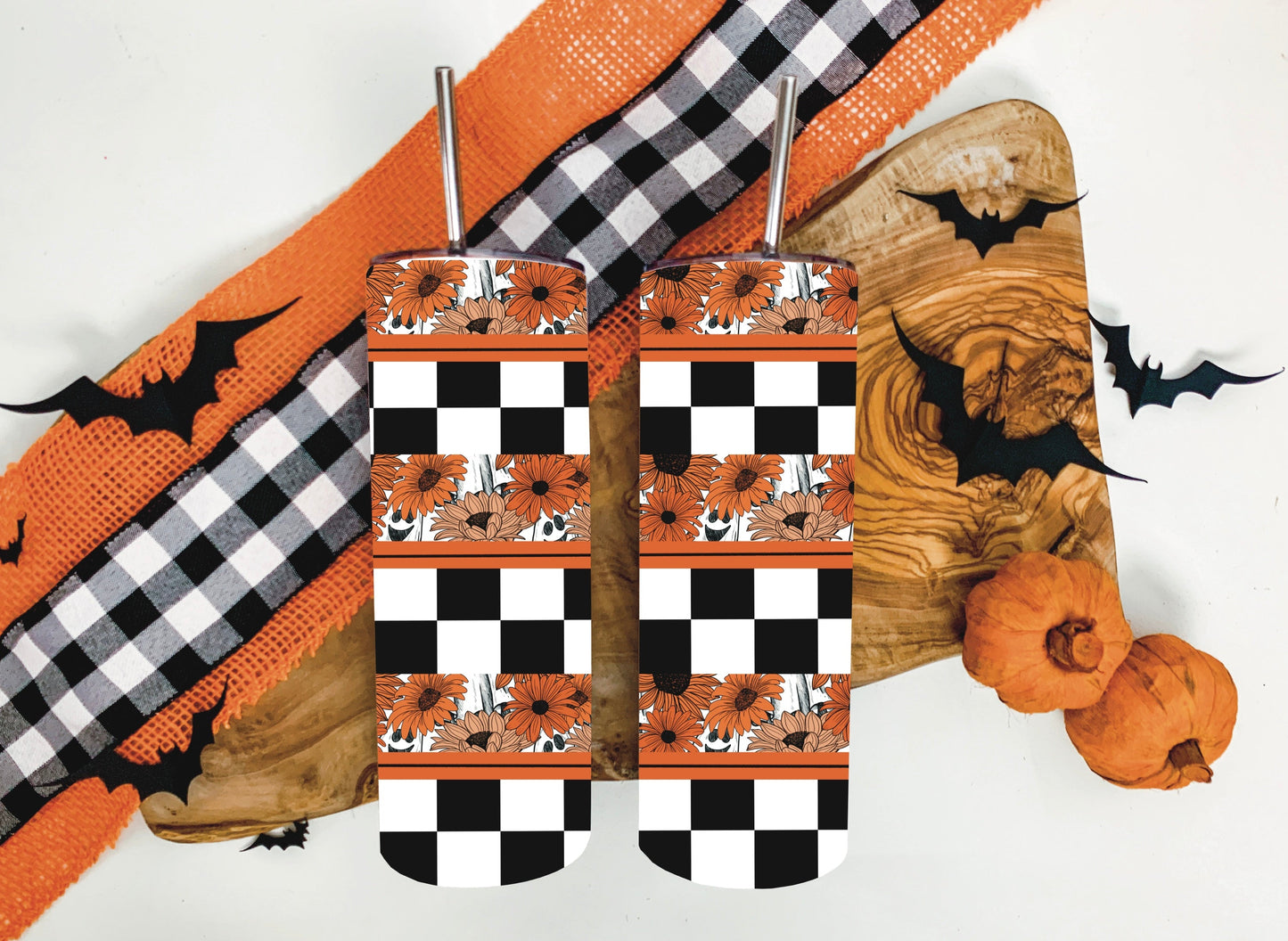 Georgie Checkered Tumbler
