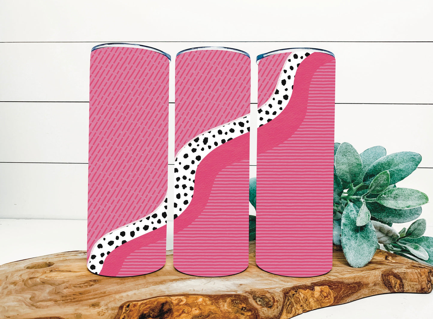 Pink Wavy Tumbler