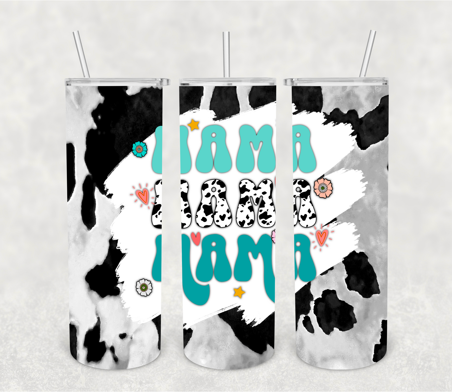 Retro Mama Cowhide Tumbler