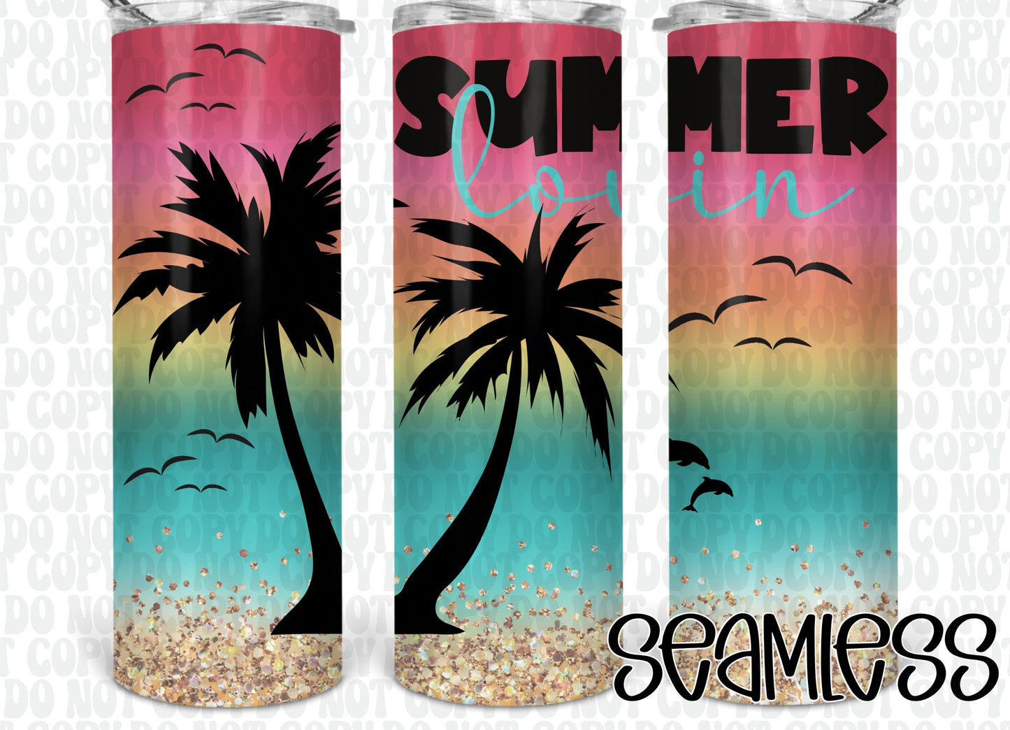 Summer Lovin Tie Dye Beach Tumbler