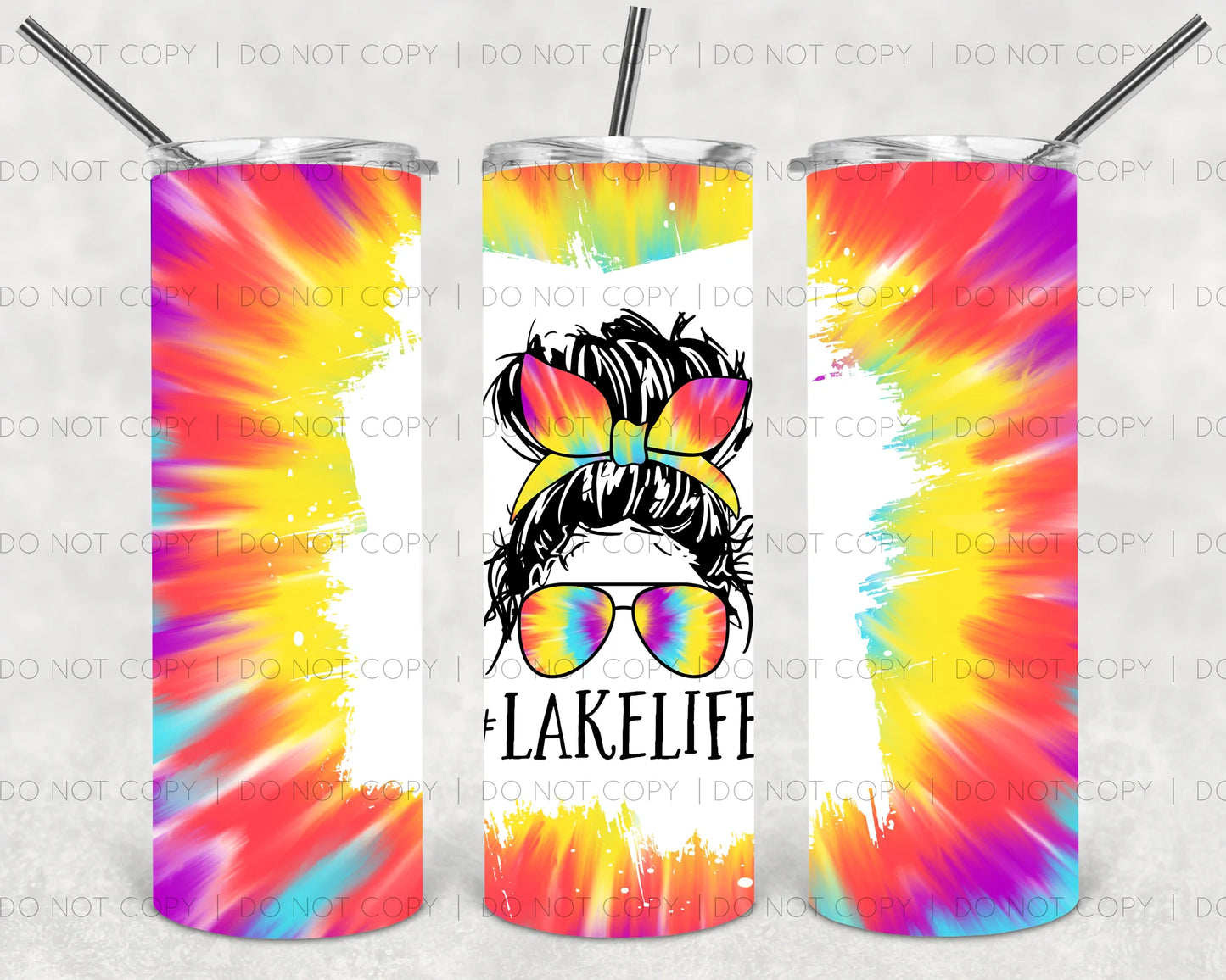 Lake Life Messy Tumbler Print