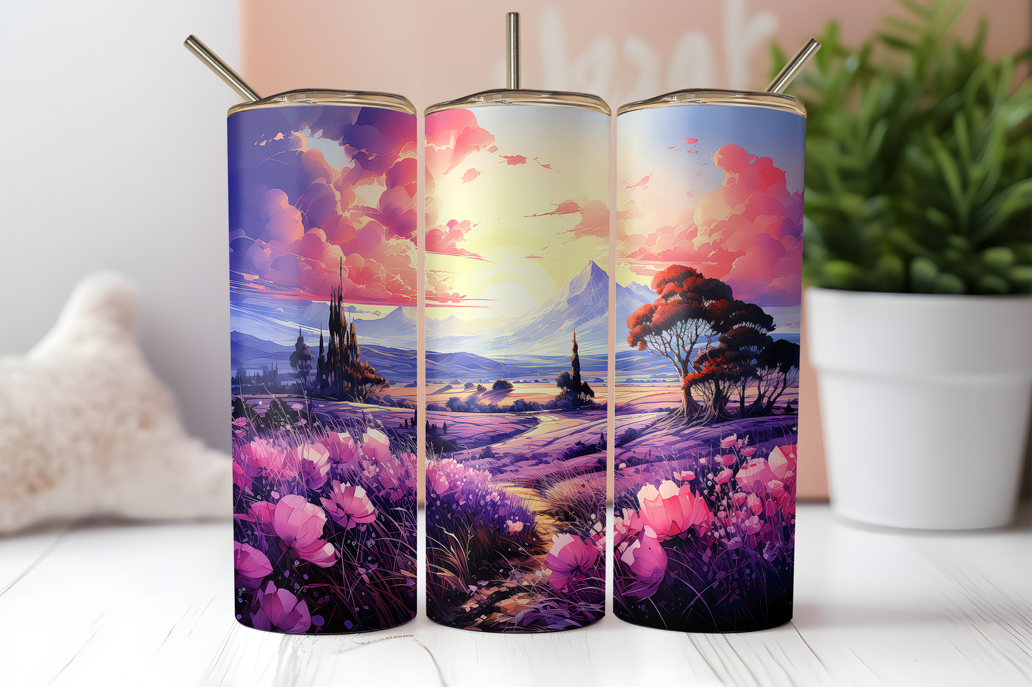 Lavender Field Tumbler