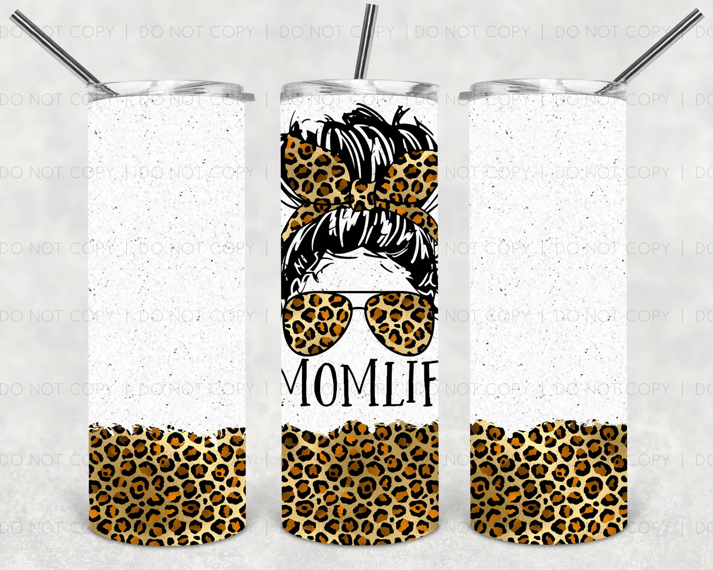 Leopard Mom Life Tumbler Print