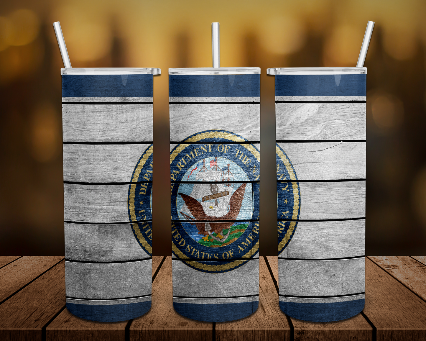Wood Military Tumbler