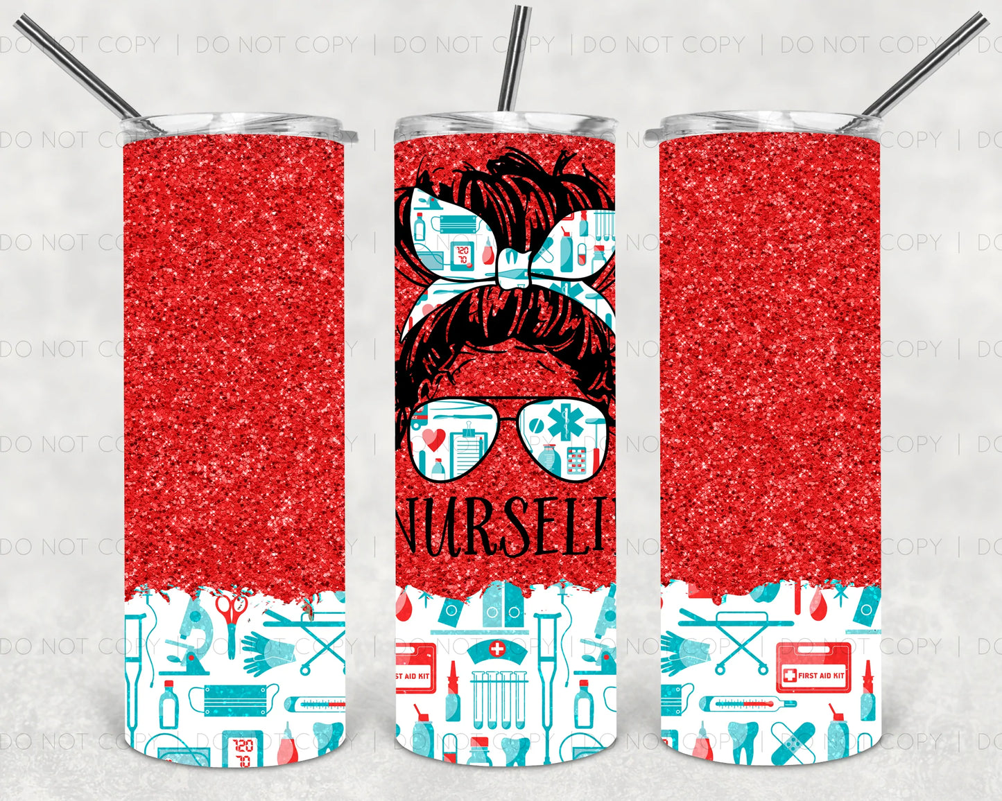 Nurse Life Red Tumbler Print