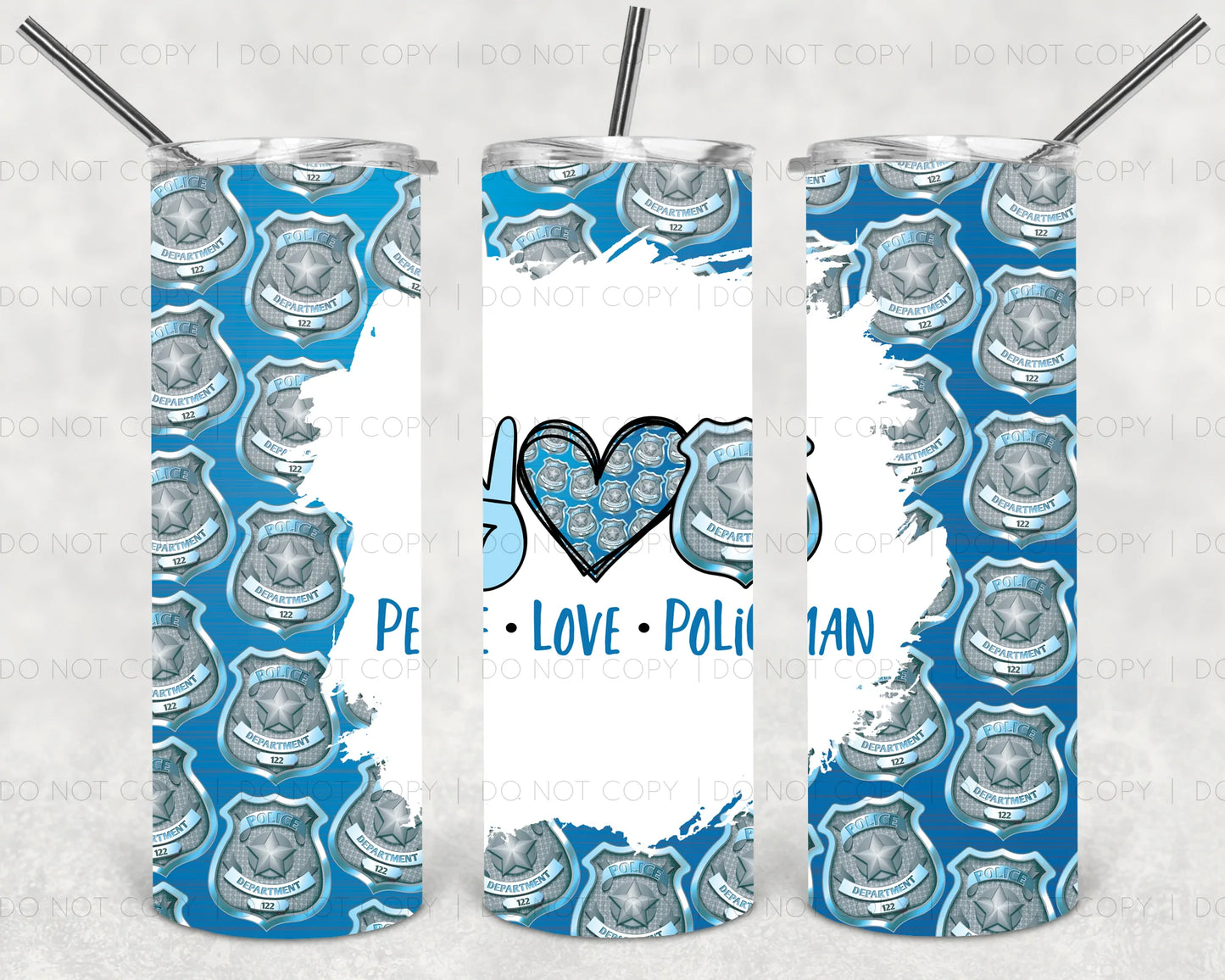 Policeman Tumbler Print