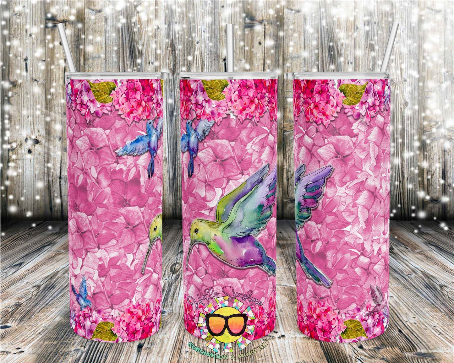 Pink Hummingbird Tumbler