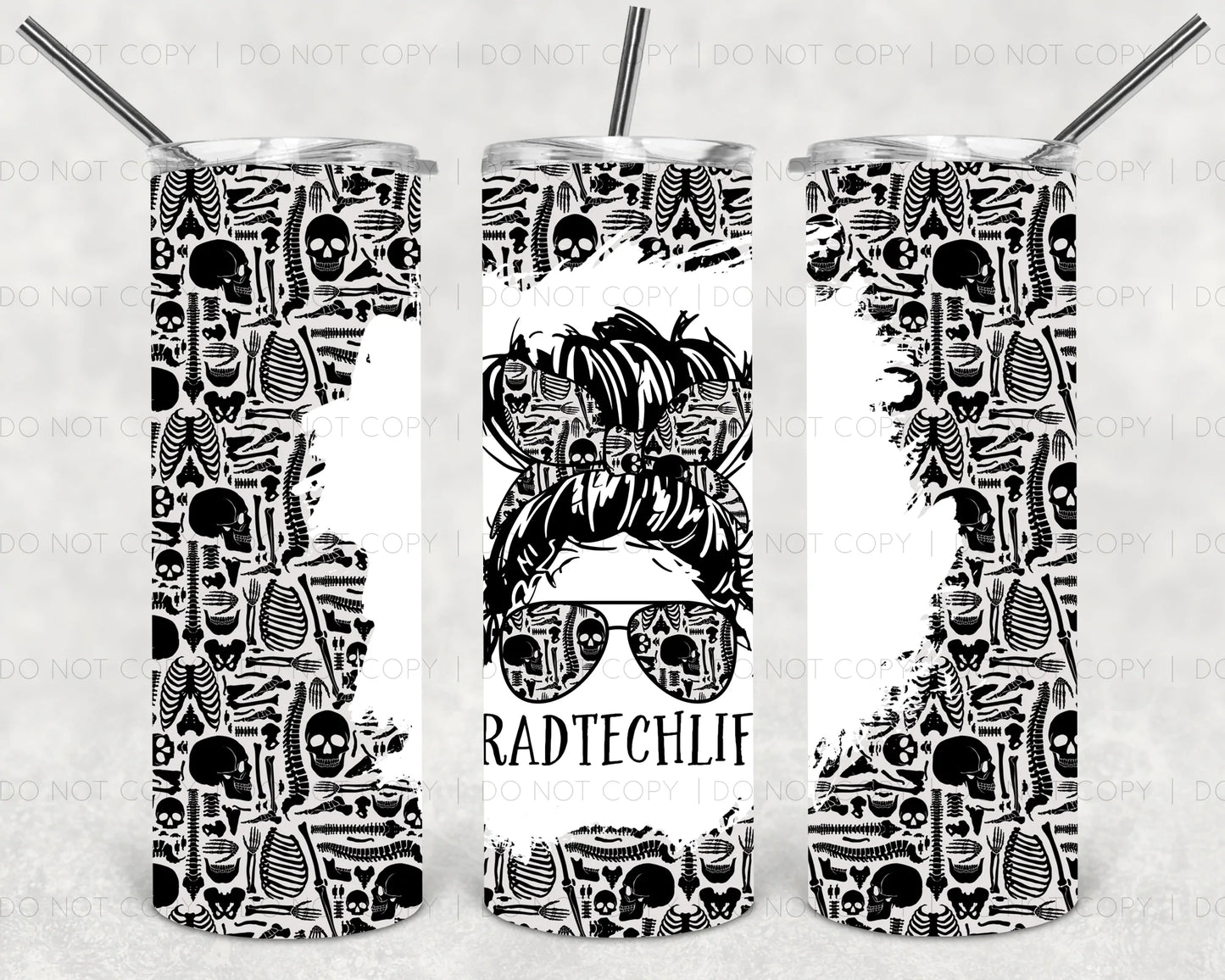 Rad Tech Life Messy Tumbler Print
