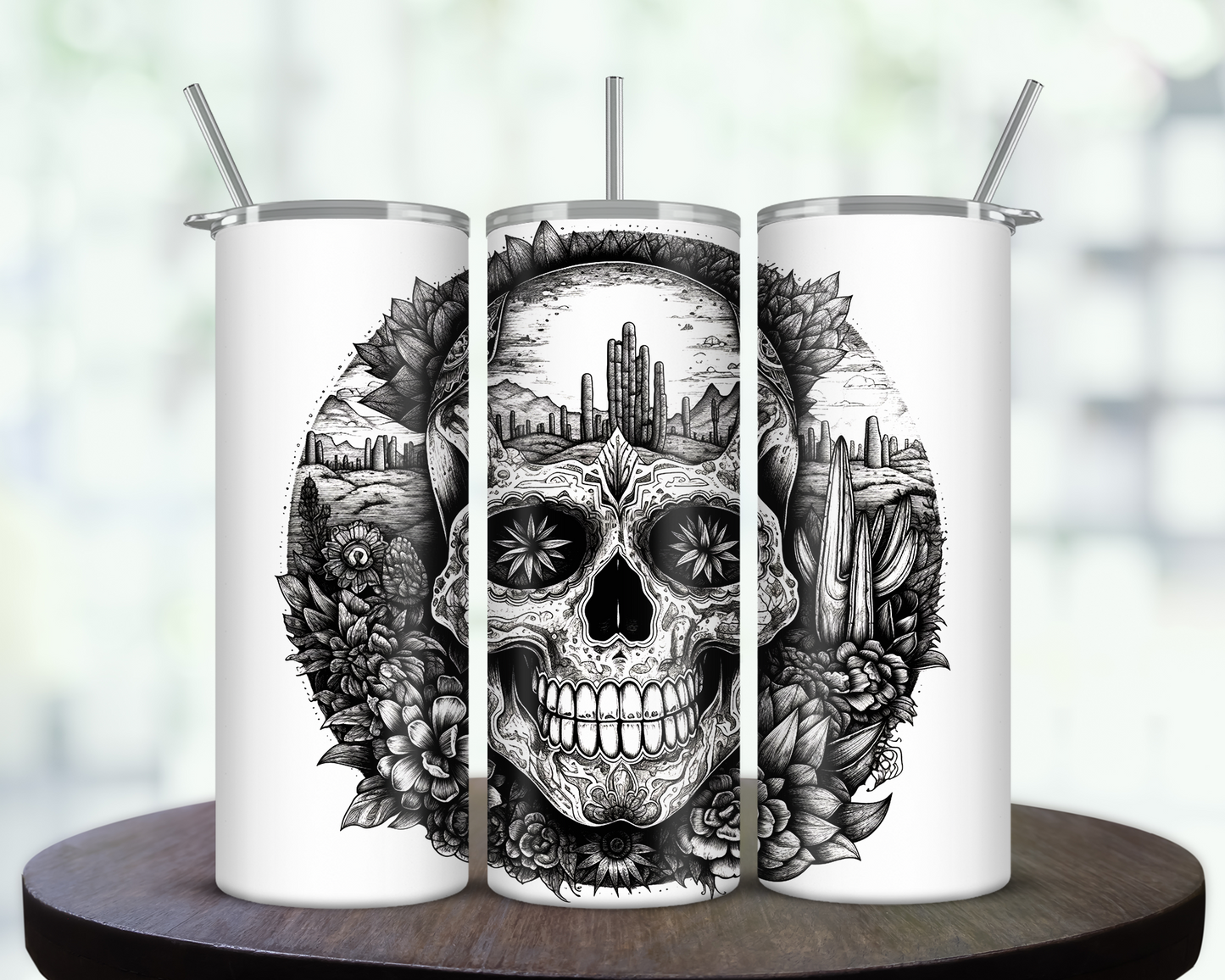 Skull Desert Tumbler