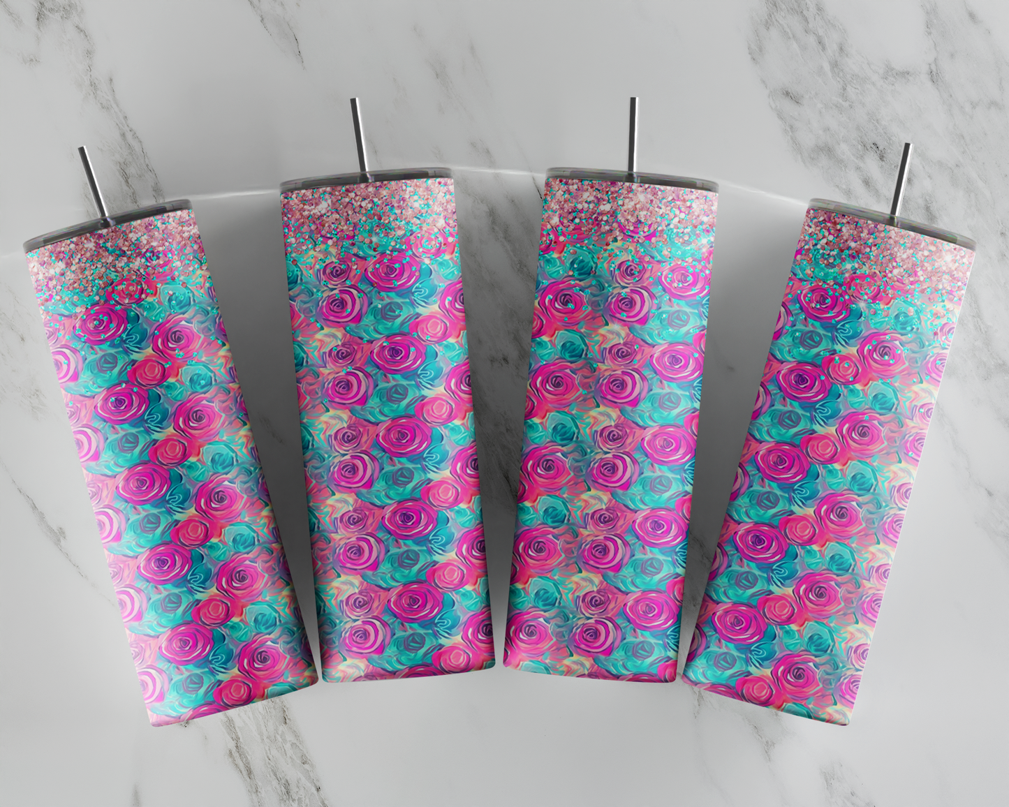 Swirling the Roses Tumbler
