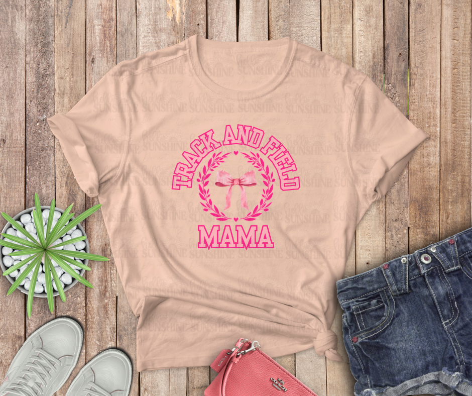 Track & Field Univ or Mama Coquette Tee or Crew