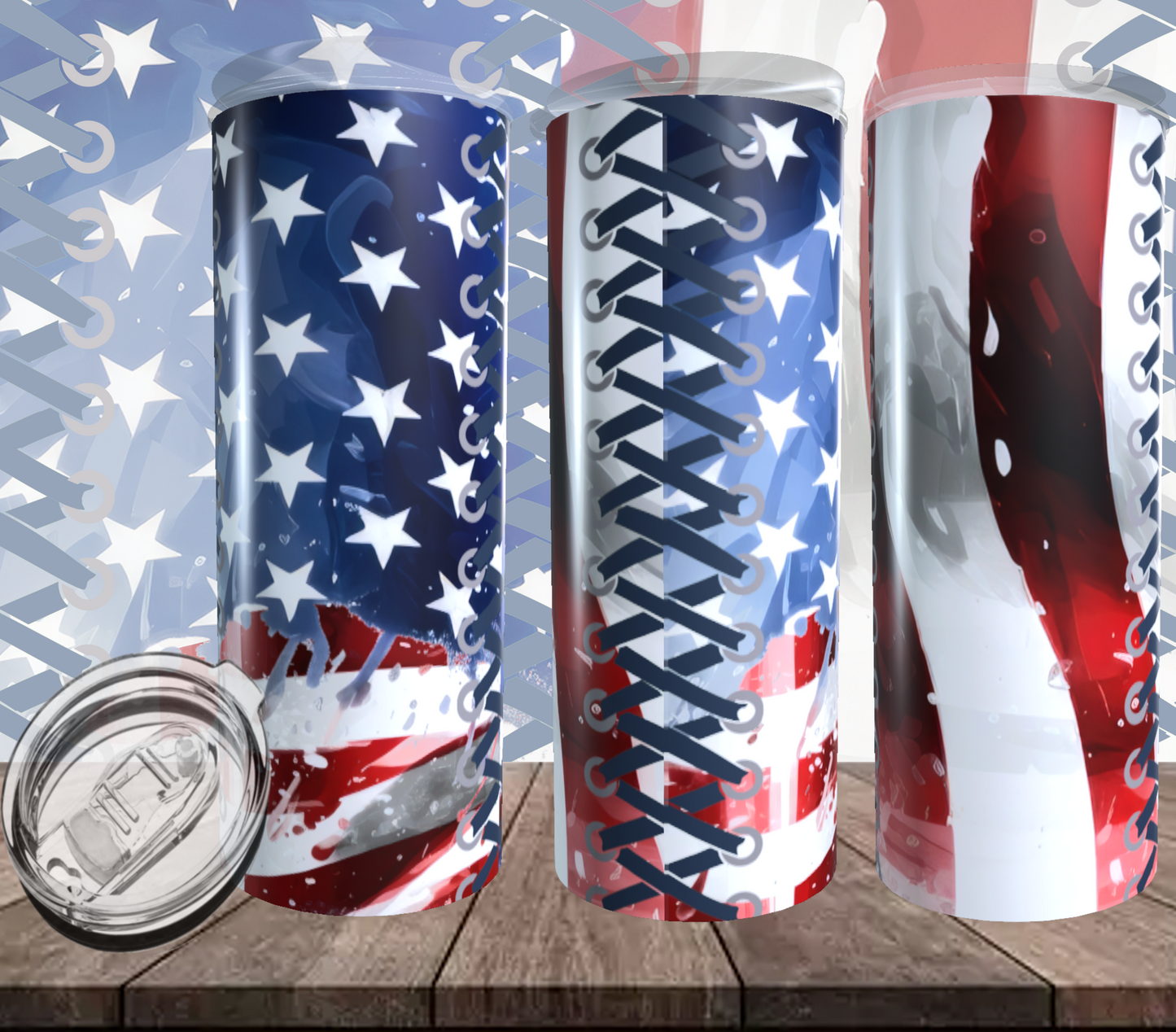 Flag Abstract Tumbler Print
