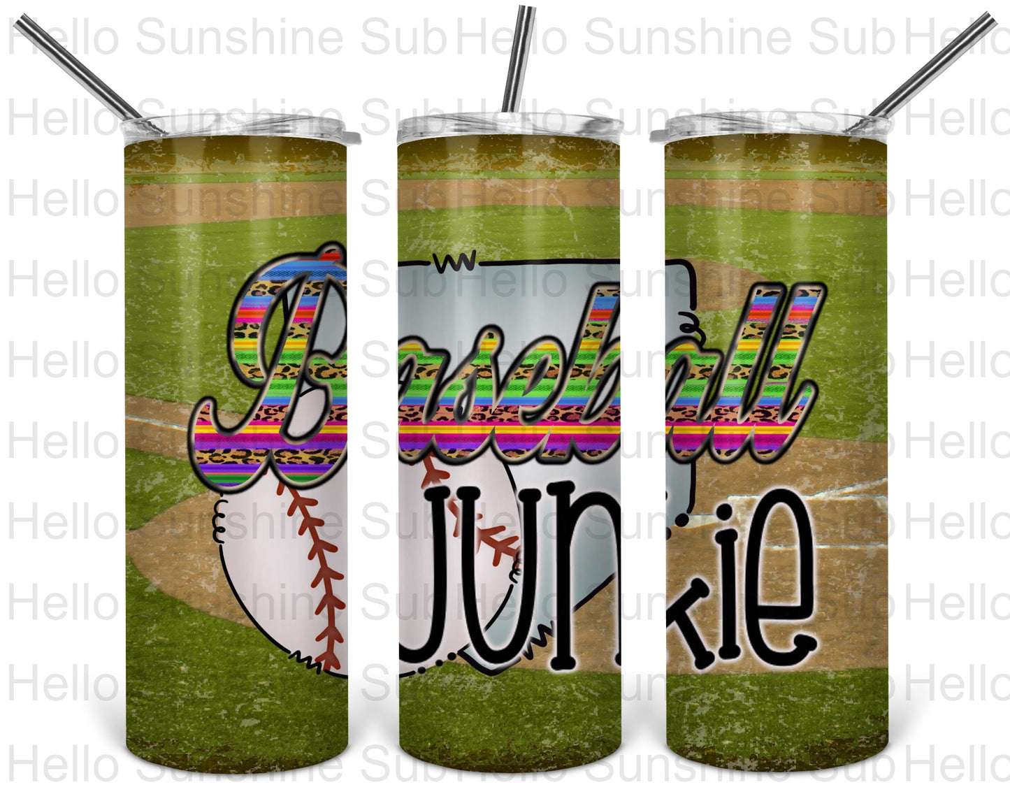 Basseball Junkie Serape Tumbler Print