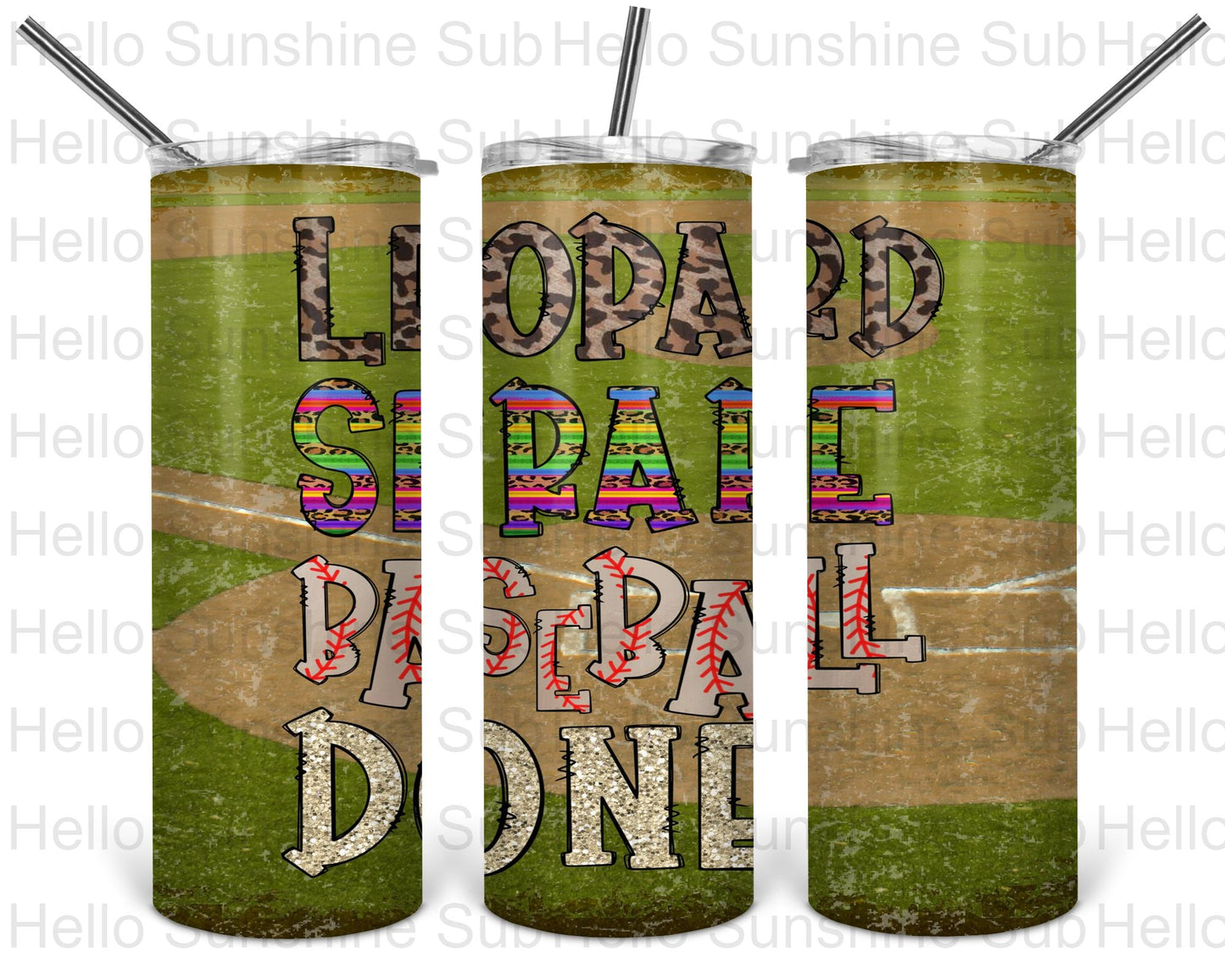 Leopard Serape BB Done Tumbler Print