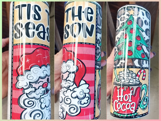 Tis the Season Santa Tumbler