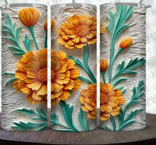 3-D Flower Tumbler