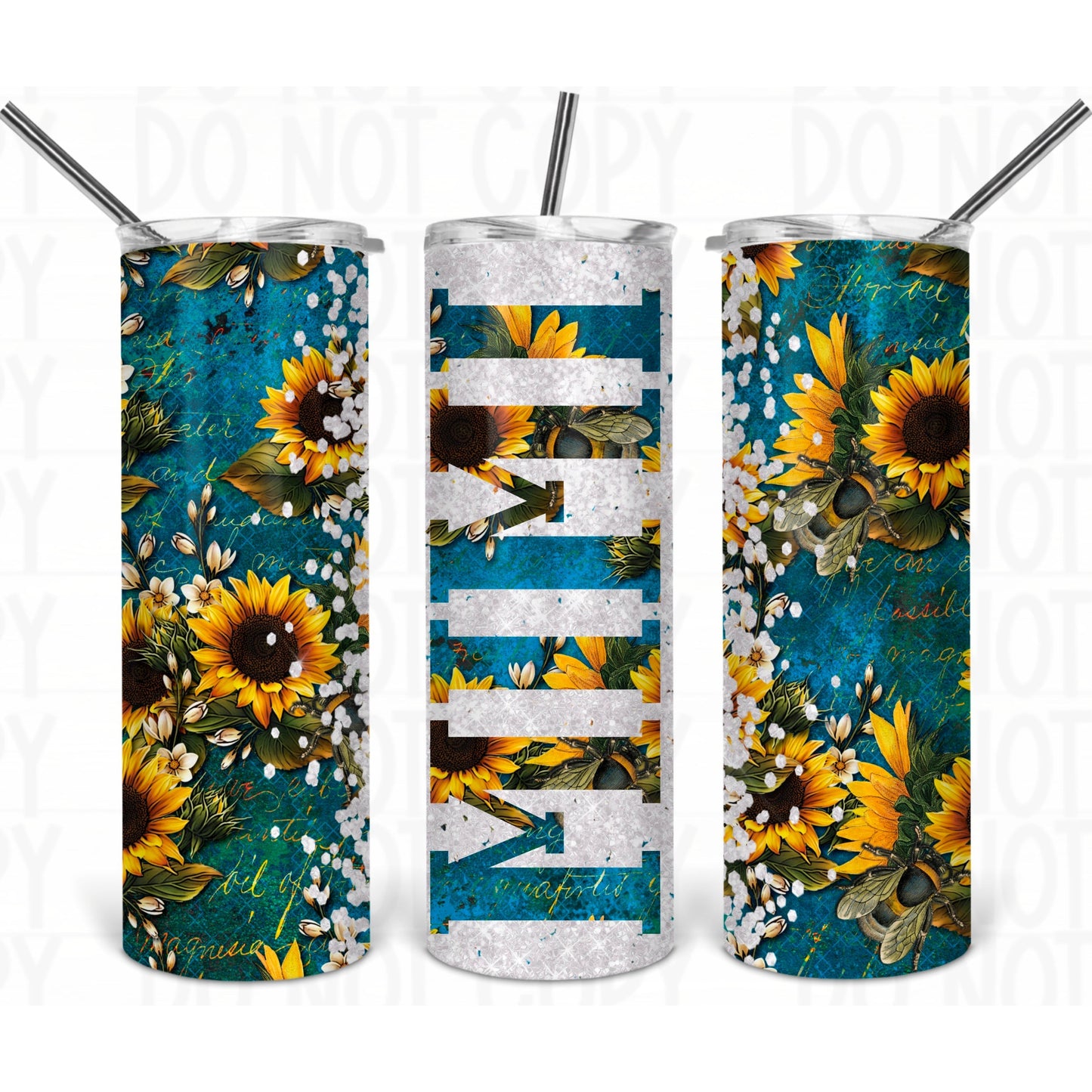 Mom, Mama, Mimi, Grandma Sunflower Tumblers