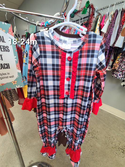 Buffalo Plaid romper