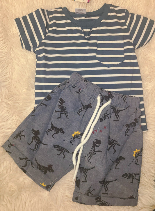 Dino stripe set