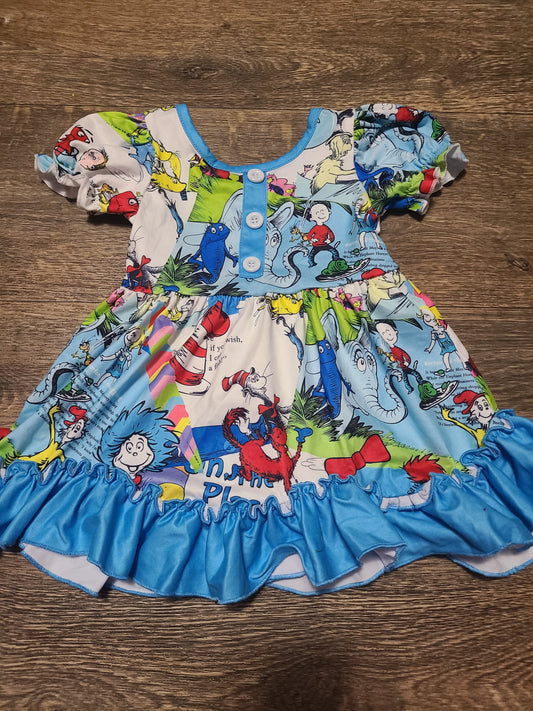 Blue suess dress