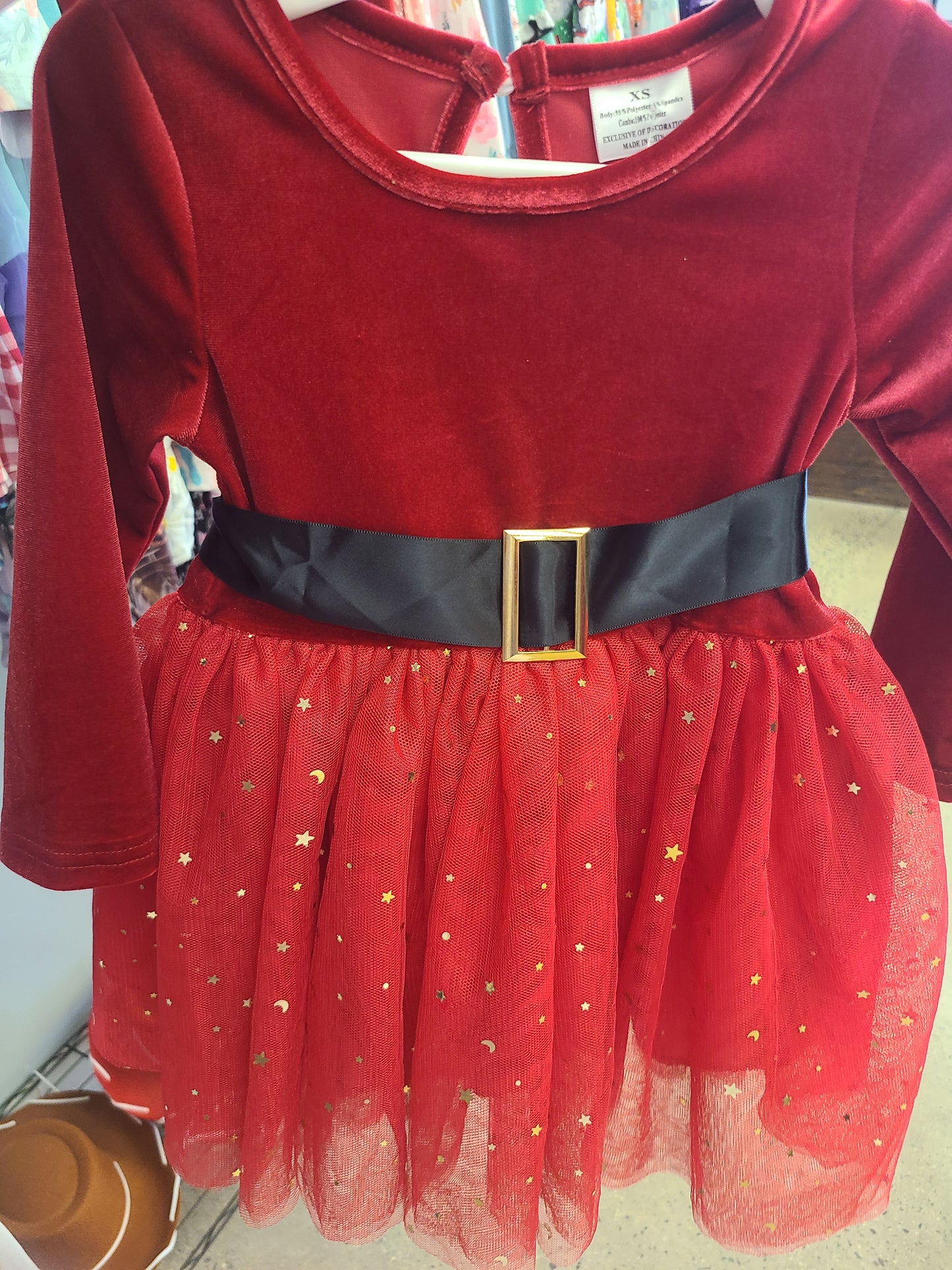 Santa belt dress