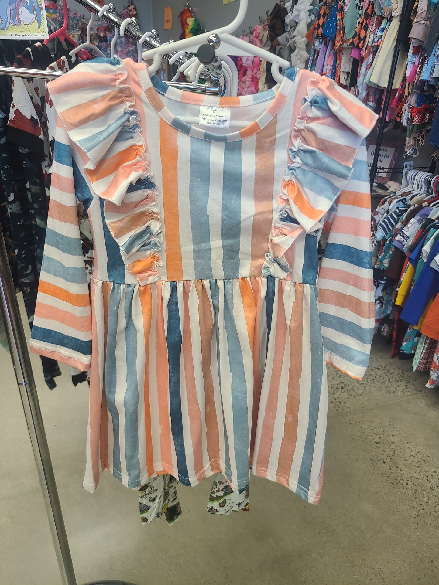 Striped o/b dress