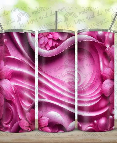 3-D Pink SwirlsTumbler
