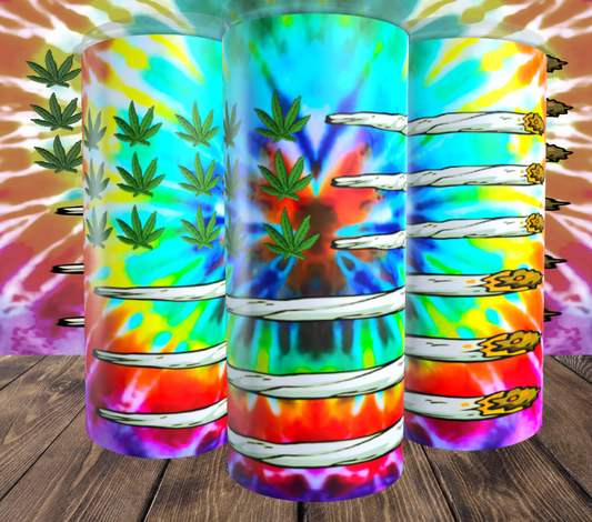 420 Flag Tie Dye Tumbler