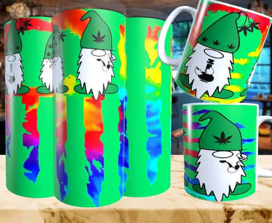 420 Gnomes Tie Dye Tumbler