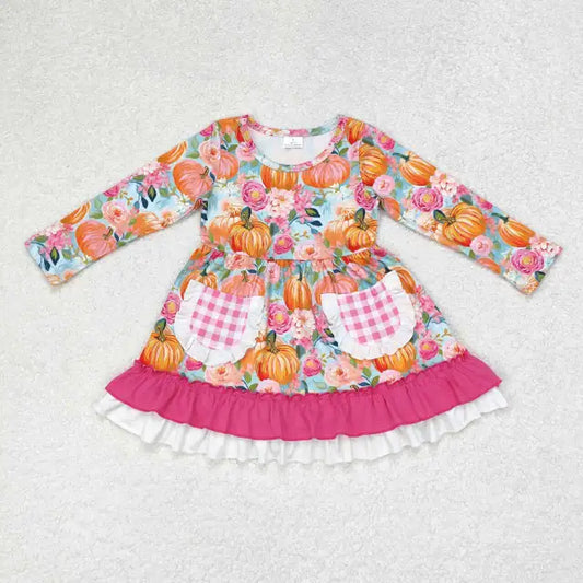 Pink blossom pumpkin dress