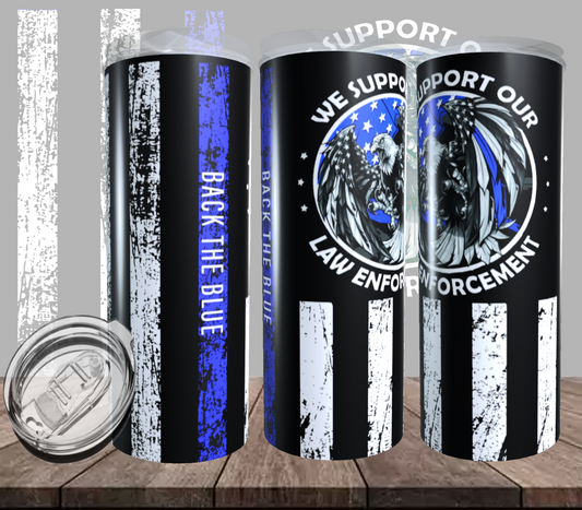Back the Blue Tumbler