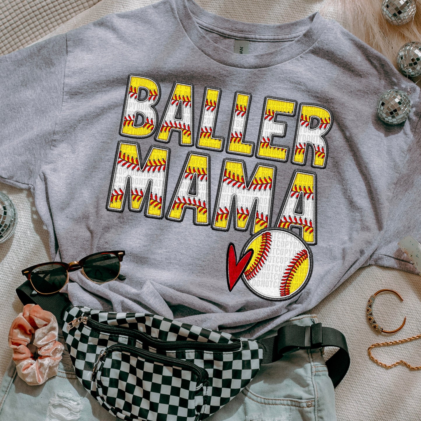 Baller Mom or Mama T-shirt