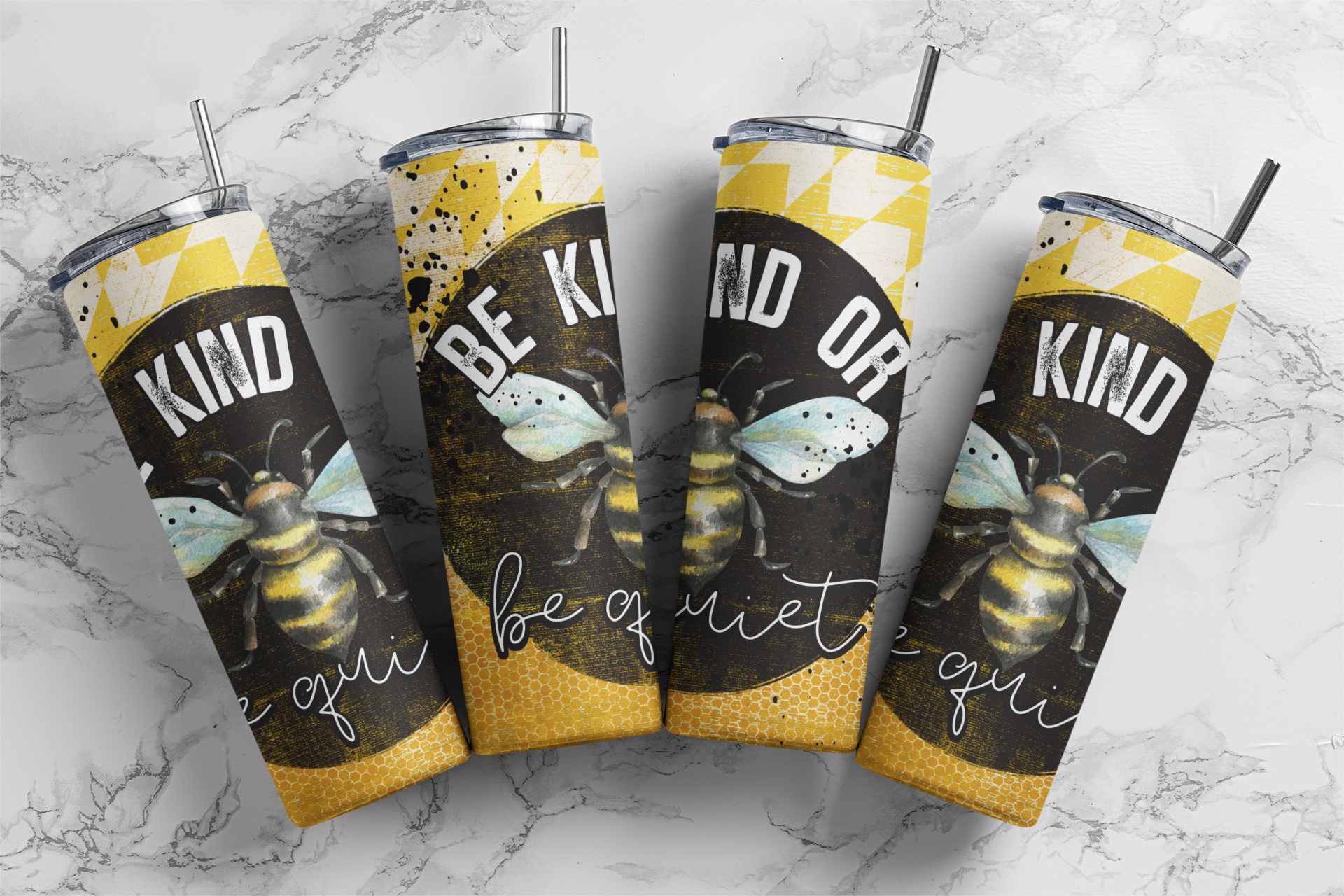 Be Kind or Be Quiet Bee Tumbler