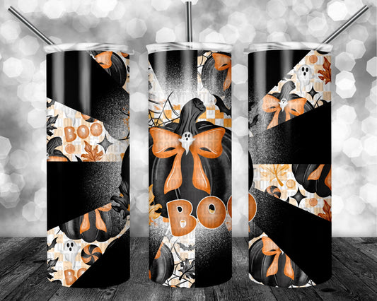 Boo Black & Orange Tumbler