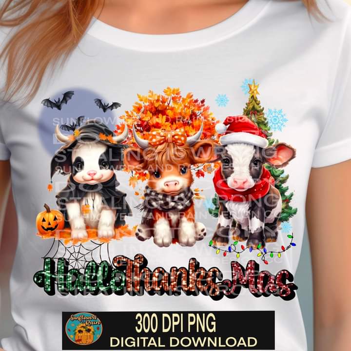 Hallothankmas Cows Tee