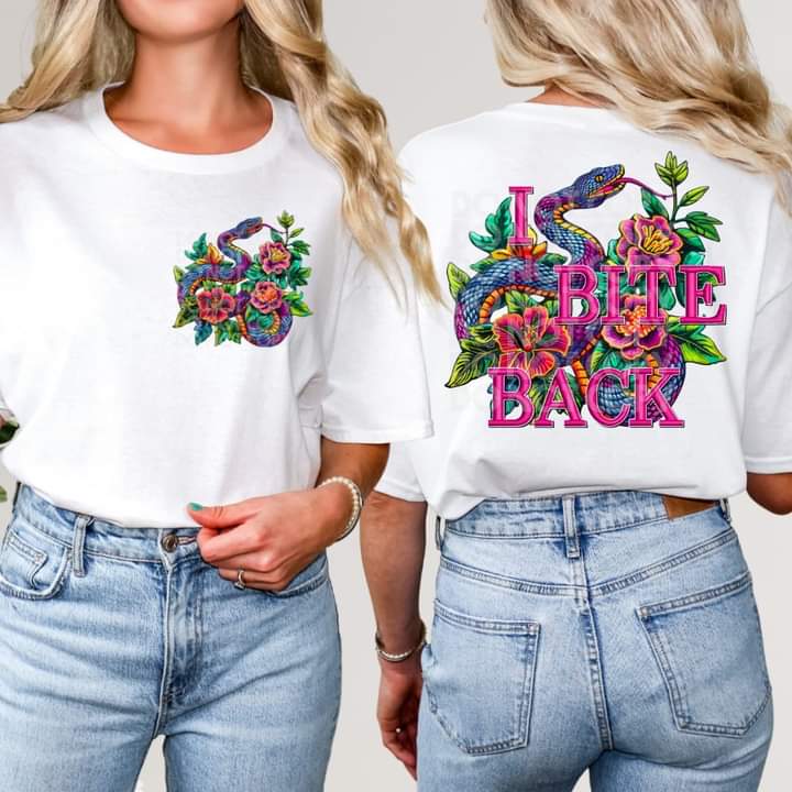 I Bite Back Front & Back T-shirt