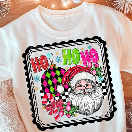 Ho Ho Ho Santa T-shirt or Crew Sweatshirt