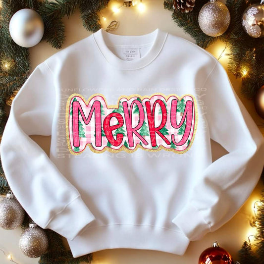 Merry with Trees T-shirt or Crew Sweatshirt