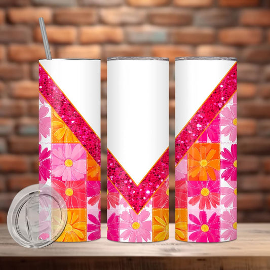 Blank Floral Tumbler