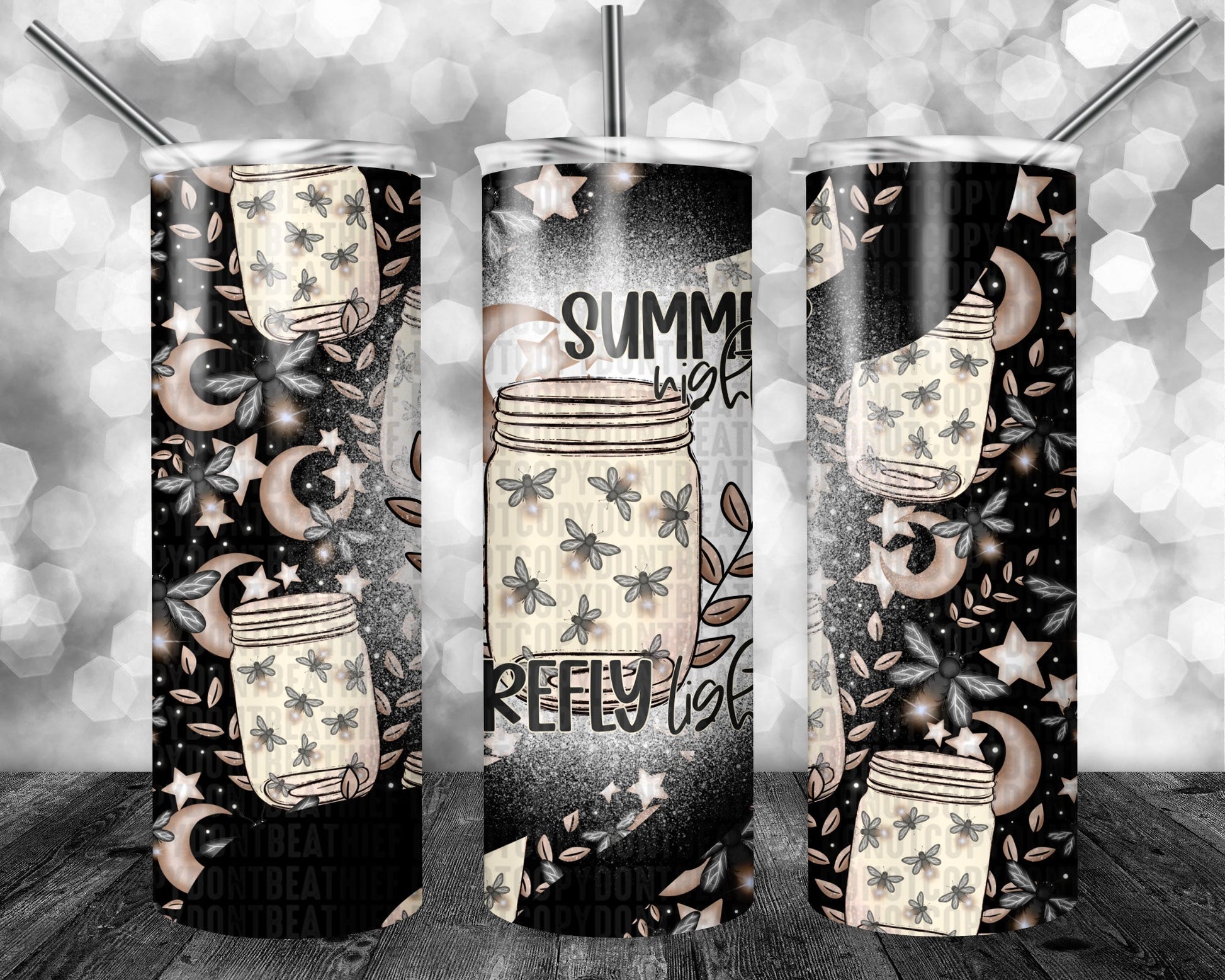 Summer Nights Firefly Lights Tumbler