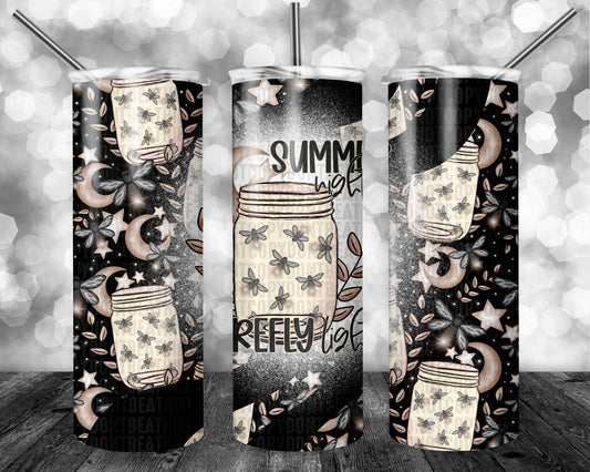 Summer Nights Firefly Lights Tumbler