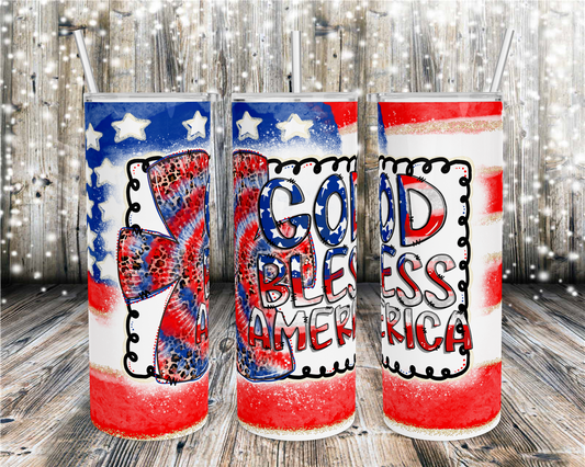 God Bless America Tumbler