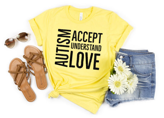 Autism Accept Understand Love Tee
