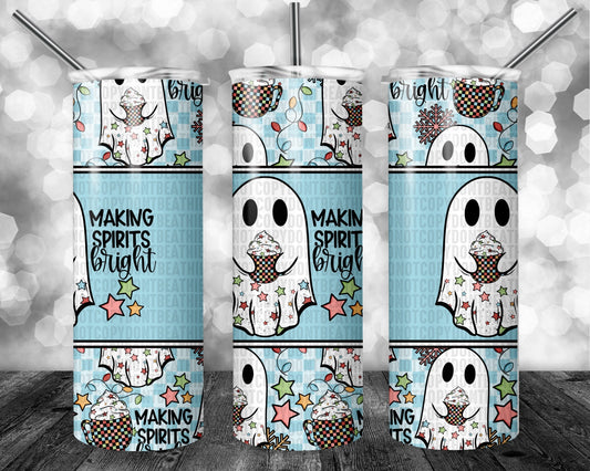 Making Spirits Bright Ghosty Tumbler