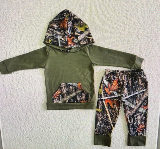 Camo hoodie set