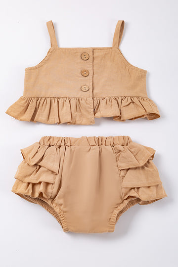 Brown infant set